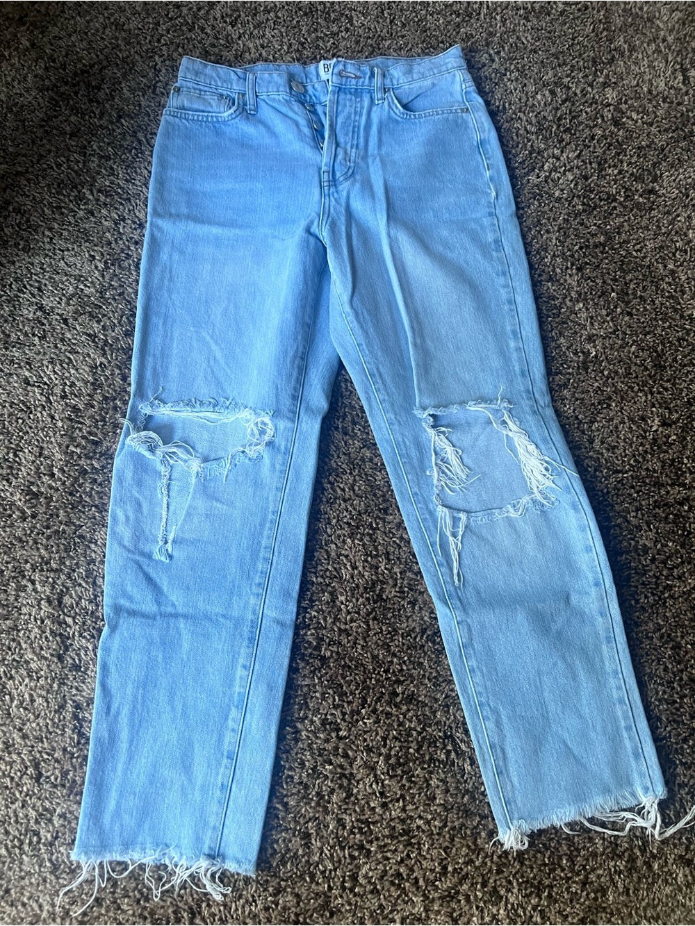 BDG Light Blue wide leg Distressed Jeans